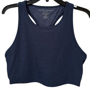 Threads 4 Thought Women’s Soft Compression ReActive Blue Non-padded Sports bra L